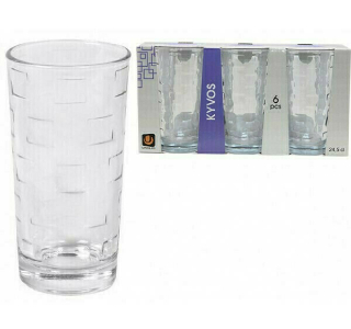 KYVOS SET CASA 1/6 BELE 24,5CL 51050/6B  512019