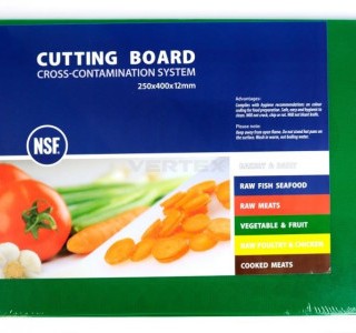 DASKA ZA REZANJE 250*400*12 ZELENA 103708  122493