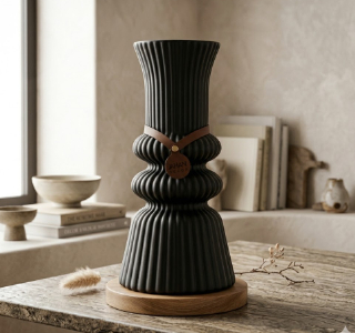 VAZA CRNA H29CM W15CM 3931