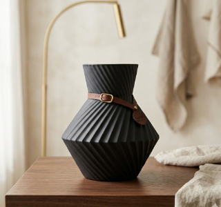 VAZA CRNA H21CM W17CM 3919